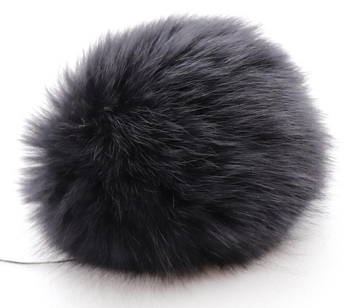 Fourrure pompon renard bleu - fourrure,