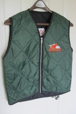 band 54-40 Smilin Buddha Cabaret - (XL) embroidered Padded Green Vest, M.A.D. Co