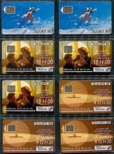 FRANCE - lot de 8 cartes téléphoniques année 1991  (entre F205B et F210)