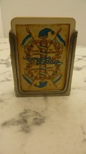ancien jeu de 54 cartes de l'an II révolutionnaire étui en étain   - old games