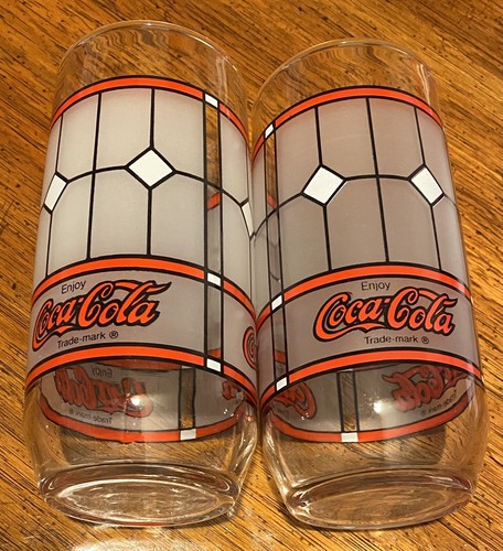 Coca cola drinking glasses - 2,