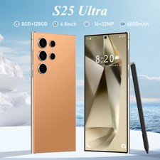 Smartphone S25 Ultra 5G portable débloqué Android 6,8 pouces 8+128 Go double SIM