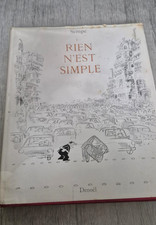 Sempé – Rien n’est simple – Humour dessins – Relié Denoël 1985 édition jaquette