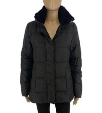 Parka Femme Tommy Hilfiger Noire En Fourrure Synthétique Taille S