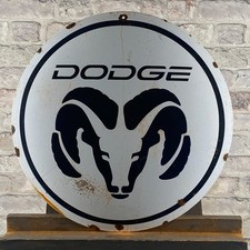 Plaque émaillée DODGE Ø
