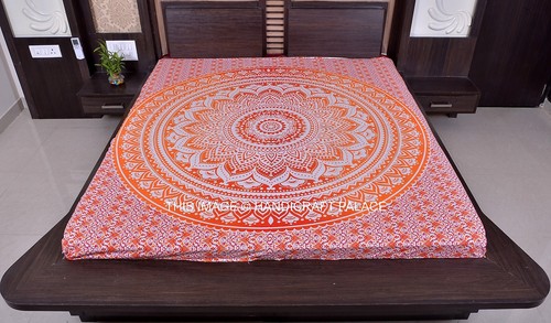 Tenture mandala ombre hippie - tenture,