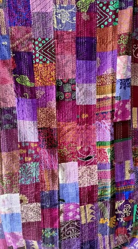 Couvre lit vintage patchwork - couvre-lit,