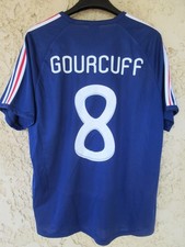Maillot EQUIPE DE FRANCE 2010 GOURCUFF n°8 vintage ADIDAS shirt football L
