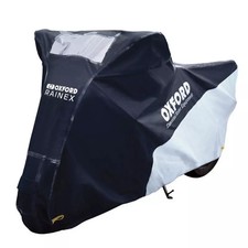 Housse de protection extérieur OXFORD Rainex noir/argent - moto / scooter - L
