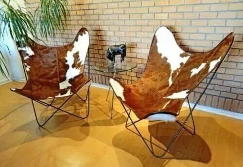 Fauteuil papillon cuir de - cuir,