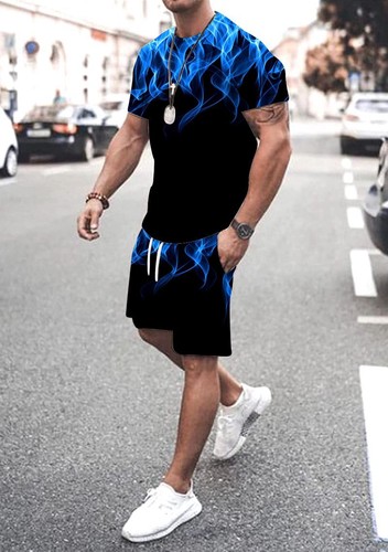 Hombre moda estampado manga - hombre,