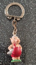 FIGURINE PORTE CLES JIM COCHON MACON SERIE LES 3 PETITS COCHONS DISNEY ORTF
