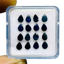 16 Pcs Saphir Bleu Naturel