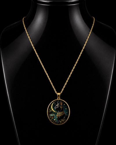 Collier plaqué anubis - plaqué, –