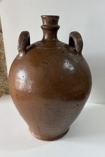 cruche en grès vernissé jarre à huile Vin ancienne potiche art populaire Digoin