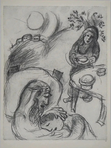 Marc chagall isaac et - :,