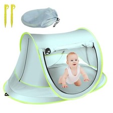 Tente Anti-UV Bébé Tente de Plage Pop up Bébé Portable Abri de Plage Pliable ...