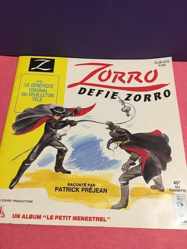 Zorro 1985 album - zorro, petit