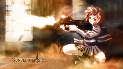 Anime gunslinger girl p90 - gunslinger, fn