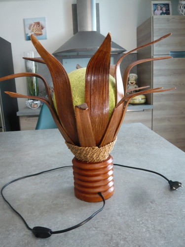 Lampe table noix coco - coco,