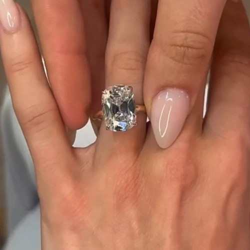 Bague diamant coussin - bague, 6