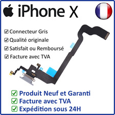 IPHONE X DOCK GRIS BLANC NAPPE DOCK FLEX CONNECTEUR DE CHARGE LIGHTNING ET MICRO