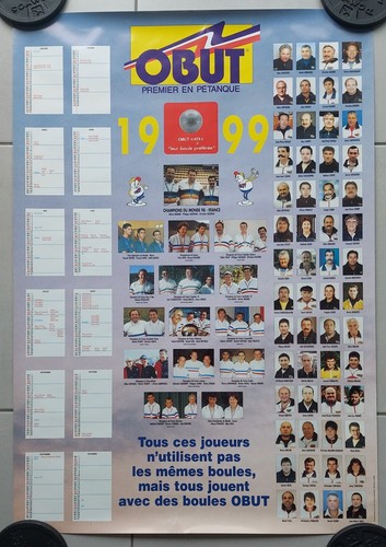 Affiche pétanque obut - pétanque,
