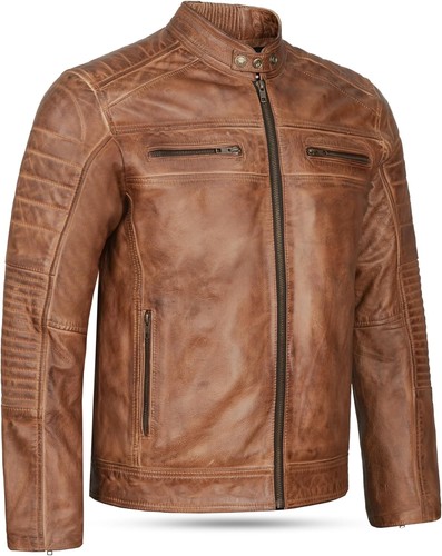 Veste motard cuir - motard,