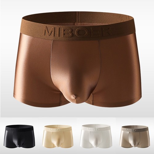 Boxer homme satin soie glacée