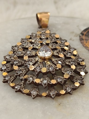 Pendentif carats et - pendentif, or