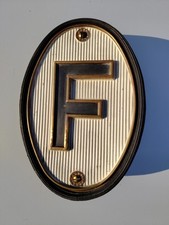"F" Plaque Nationale France Robri