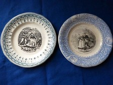 Deux Assiettes faience