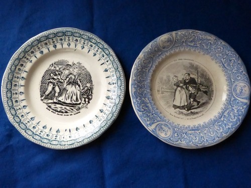 Deux assiettes faience - deux,