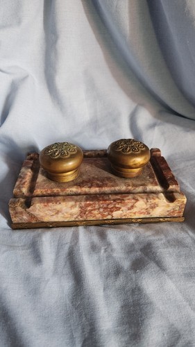 Encrier double ancien - , en