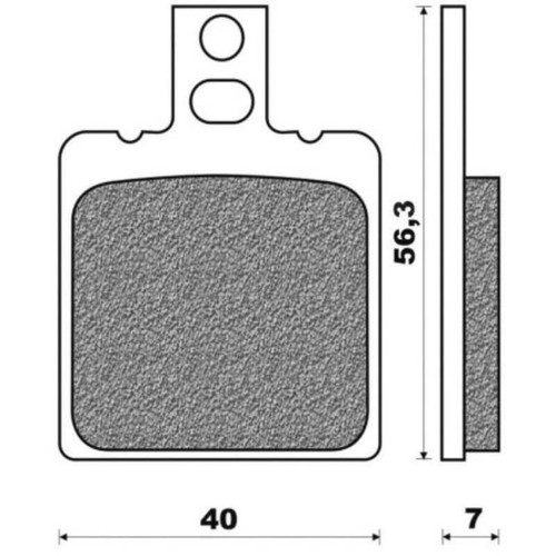 Plaquette frein one - one, ref