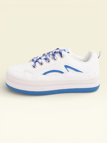 Baskets femme blanc bleu - femme,