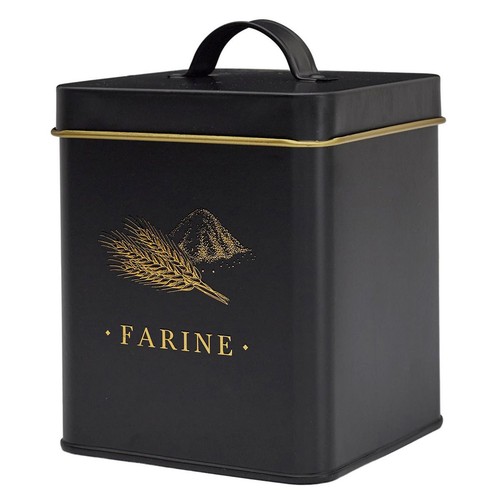 Boîte farine métal - farine, en