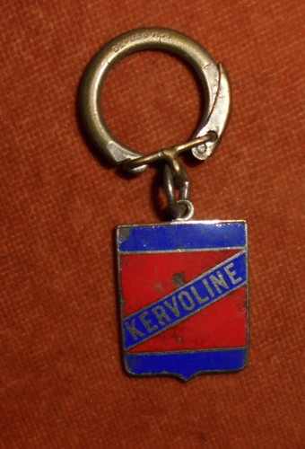 Porte clés ancien - ancien, bleu
