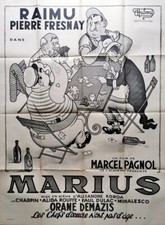 affiche Marius Marcel Pagnol