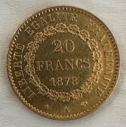 Francs génie 1878 très - francs,