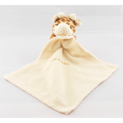 Doudou girafe avec mouchoir