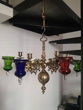 Superbe Lustre Lampe a huile Afrique du Nord Synagogue Mosquée