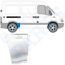 Renault Master Opel Movano 1998-2010 Tôle de Réparation devant la Roue / Droite