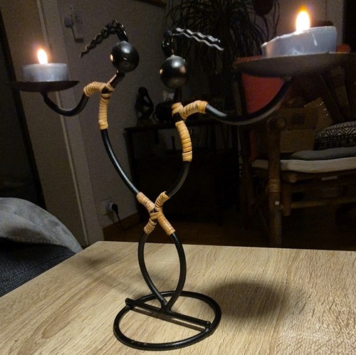 Bougeoir décoratif métal - bougeoir, en