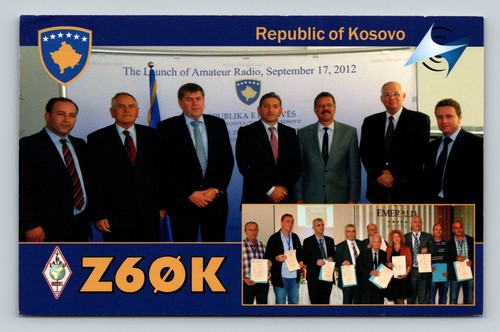 Ham radio qsl - radio, z60k
