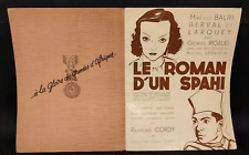 DOSSIER DE PRESSE synopsis LE ROMAN D'UN SPAHI 1936 Raymond CORDY Mireille BALIN