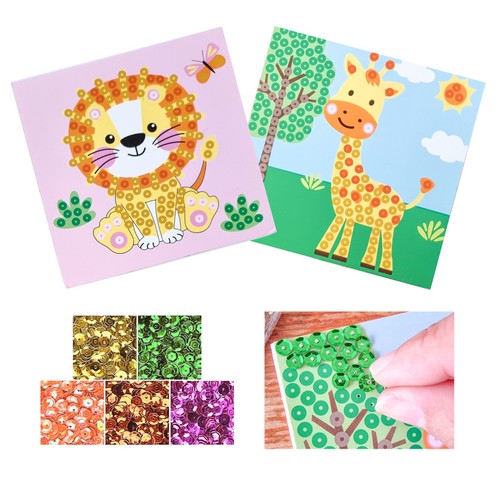 Kit tableau sequins girafe - tableau,