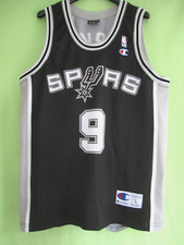 Maillot basket SPURS Parker #9 Champion USA Jersey NBA Vintage - L