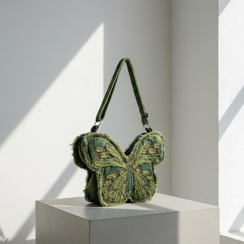 Sac papillon jean - papillon,