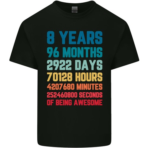 Shirt anniversaire des 8 - des,